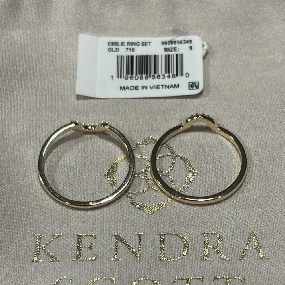 ✨FINAL HR TO BUY✨ NWT Kendra Scott Emilie Ring Kendra Scott Rings Gold Size 9 - Picture 5 of 9